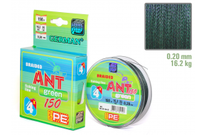 Плетенка "ANT Green x4" 150 м / 0.20 мм