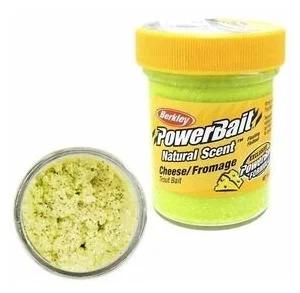 Паста Berkley (Сыр) PowerBait Natural Scent Trout Bait 50 гр (Сыр/Желто-Зеленый)