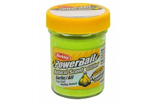 Паста Berkley(Чеснок) PowerBait Natural Scent Trout Bait 50 гр (Чеснок/Шартрез)