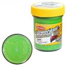 Паста Berkley (Печень) PowerBait Natural Scent Trout Bait 50 гр (Печень/блестки)(Зеленый)