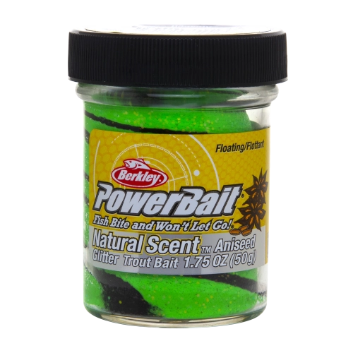 Паста Berkley (Анис) PowerBait Natural Scent Trout Bait 50 гр (Зелено/Черный)