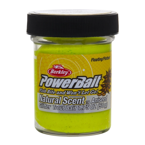 Паста Berkley (Анис) PowerBait Natural Scent Trout Bait 50 гр (Светло/Желтый)