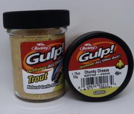 Паста Berkley (Сыр/чеснок) GULP PowerBait Natural Scent Trout Bait 50 гр (чеснок/зеленый)
