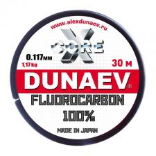 Флюорокарбон Dunaev 30 м., 0,117 мм., 1,117 кг